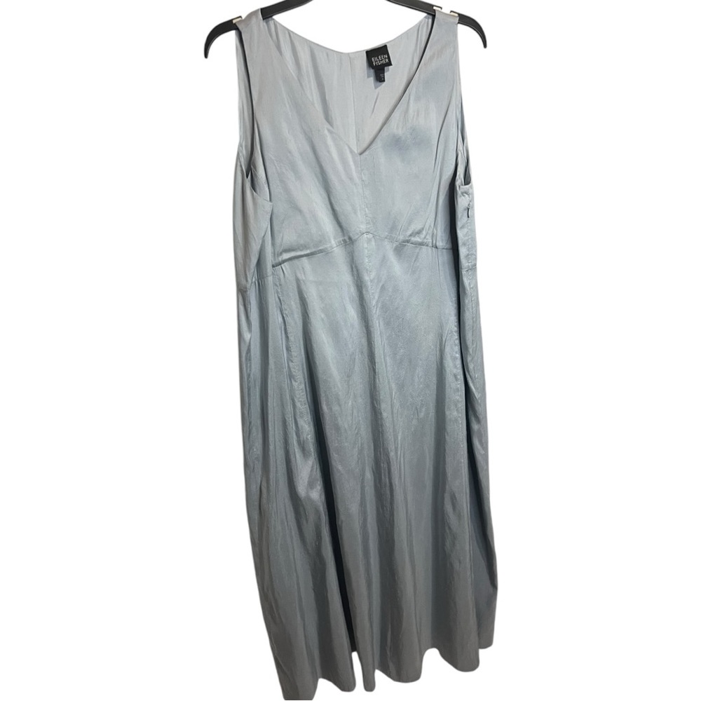 Eileen Fisher Textured Silk Dress and Jacket - Picture 4 of 12